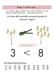 ¡La boca del cocodrilo siempre apunta al número mayor! 3 8