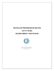 POLÍTICA DE PREVENCION DE DELITOS (LEY N° 20.393