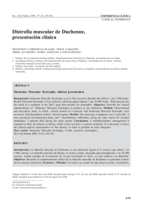 Distrofia muscular de Duchenne, presentación clínica