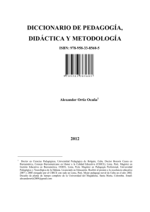diccionario de pedagogía, didáctica y metodología