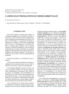 CAMPOS ELECTROMAGNÉTICOS MEDIOAMBIENTALES