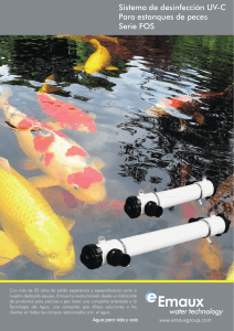 Sistema de desinfección UV-C Para estanques de peces Serie FOS