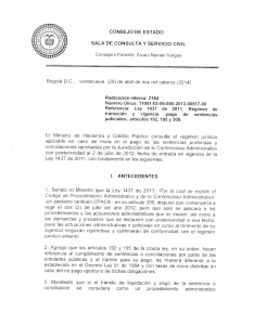 Page 1 CONSEJO DE ESTADO SALA DE CONSULTA Y SERVICIO