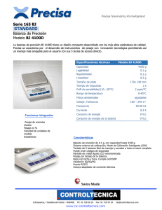 Catálogo Balanza Precisión Serie BJ 4100D