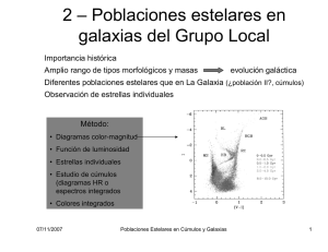 2 – Poblaciones estelares en galaxias del Grupo Local