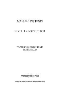manual de tenis - Manuales, tutoriales y cursos