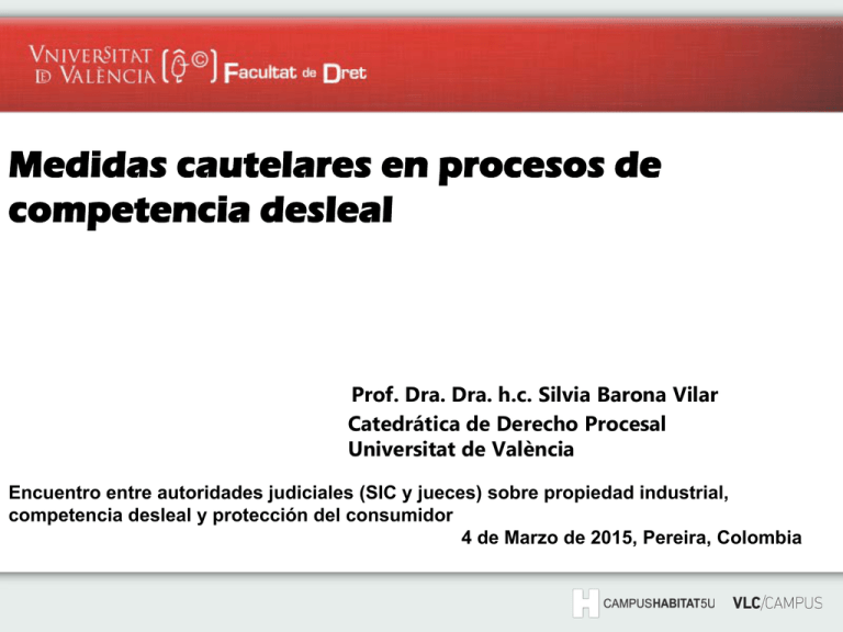 Medidas Cautelares En Procesos De Competencia Desleal