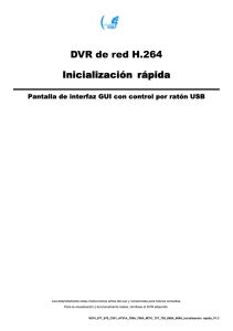 DVR de red H.264 Inicialización rápida