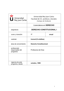 Derecho Constitucional I - Universidad Rey Juan Carlos