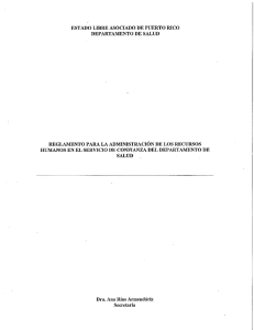 Reglamento para la Administración de los Recursos Humanos en el