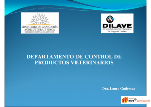 departamento de control de productos veterinarios