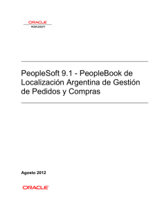 PeopleSoft 9.1 - PeopleBook de Localización Argentina de Gestión