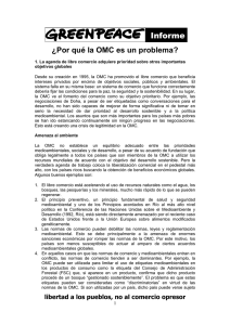 ¿Por qué la OMC es un problema?