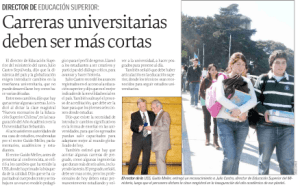 Carreras universitarias deben ser mas cortas