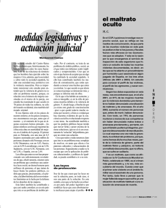 medidas legislativas y actuación judicial