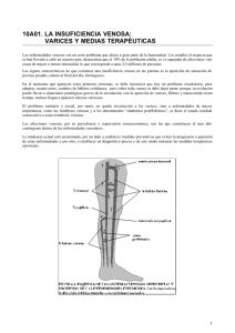 10 La insuficiencia venosa, medias terapeuticas