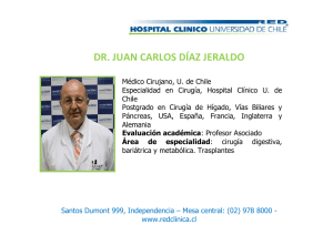 dr. juan carlos díaz jeraldo - Hospital Clínico Universidad de Chile