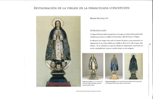 restauración de la virgen de la inmaculada concepción