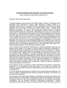 1 La terapia focalizada en las emociones: una visión de conjunto