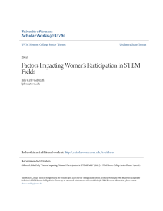 Factors Impacting Women`s Participation in STEM Fields