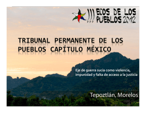 TRIBUNAL PERMANENTE DE LOS PUEBLOS CAPÍTULO MÉXICO