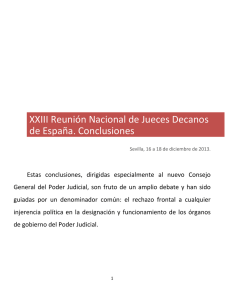 XXIII Reunión Nacional de Jueces Decanos de España