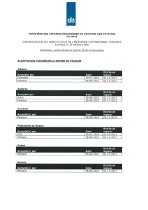 MINISTÈRE DES AFFAIRES ÉTRANGÈRES ou ROYAUME DES