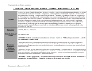 Tratado de Libre Comercio Colombia – México – Venezuela (ACE