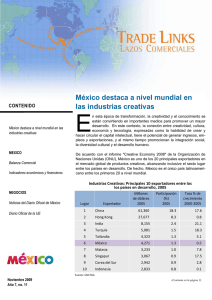 México destaca a nivel mundial en las industrias creativas