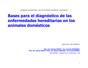 Bases para el diagnóstico de las enfermedades hereditarias en los