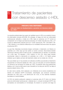 6. Tratamiento de pacientes con descenso aislado c-HDL