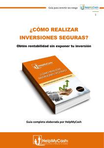 ¿cómo REALIZAR INVERSIONES SEGURAS?