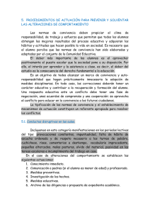 5. PROCEDIMIENTOS DE ACTUACIÓN PARA PREVENIR Y