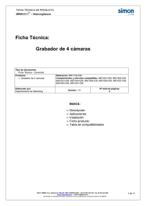 FICHA TECNICA DE PRODUCTO 8901104-039 v1.0