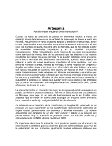 Artesanía - Universidad de Pamplona