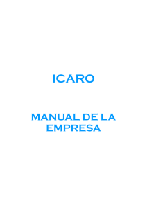 manual de la empresa - Ícaro