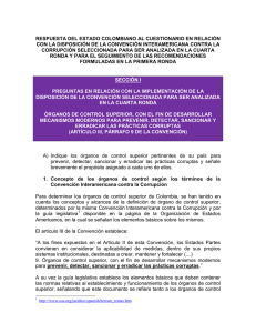 Informe de Colombia al MESICIC - Observatorio de Transparencia y
