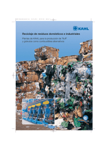 Reciclaje de residuos domésticos e industriales