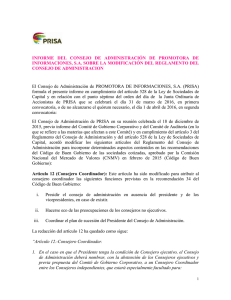 INFORME DEL CONSEJO DE ADMINISTRACIÓN DE TELEFÓNICA, S