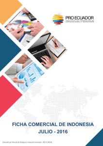 FICHA COMERCIAL DE INDONESIA JULIO - 2016