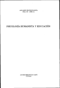 Psicología humanista y educación.