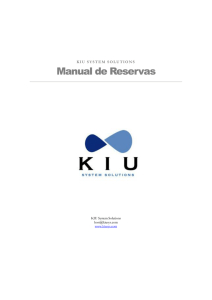 Reservas - Kiu System Solutions