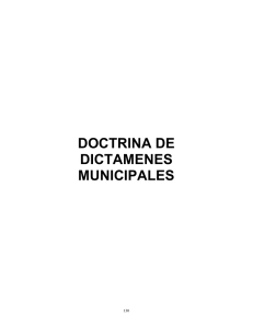 doctrina de dictamenes municipales