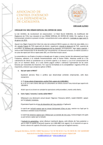 circular 11/2013 circular iva: nou r&egrave;gim especial del criteri de caixa