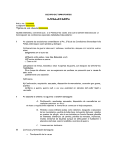 Cl&aacute;usula de Guerra