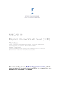 UNIDAD 16 Captura electrónica de datos (CED)