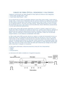 Más información sobre los cables de fibra óptica