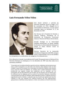 Luis Fernando Vélez Vélez - Universidad de Antioquia