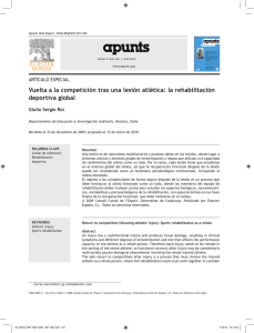 Vuelta a la competición tras una lesión atlética: la