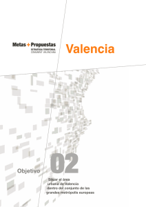 Situar el área urbana de Valencia dentro del conjunto de las